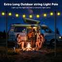 4 Pack String Light Poles for Outside, 10Ft Light Poles for Outdoor String Lights, Adjustable Outdoor String Light Poles with Fork,Metal Fence Post for Patio,Backyard,Deck
