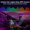 Interior Car LED Strip Lights APP Control, 5 in 1 RGB 16 Million Colors Ambient Lighting Kit with 236 inches Fiber Optic, Music Mode Inside Car Lighting Decorations