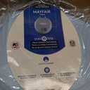 Mayfair Padded Toilet Seat, Cushioned Soft Vinyl over Wood Core Seat, Secure Hinges, Easy Clean, Made in USA, Round, Sky Blue