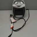 GiveBest Portable Electric Space Heater with Thermostat, 1500W/750W Safe and Quiet Ceramic Heater Fan, Heat Up 200 Square Feet for Office Room Desk Indoor Use, Silver