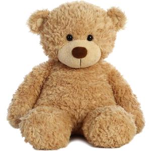 Aurora Snuggly Bonny Bear Stuffed Animal - Comforting Companion - Imaginative Play - Tan 13 Inches