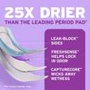 Poise Ultra Thin Incontinence Pads & Postpartum Pads for Bladder Leaks, 3 Drop Light Absorbency, Regular Length, 144 Count