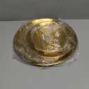 2Pcs 3 Tier Stainless Steel Cupcake Stand, Gold Tiered Dessert Stand Round Shape Dessert Serving Tray Cookie Candy Buffet Stands for Wedding, Birthday, Tea Party, Baby Shower, Christmas