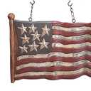 Carved Flag Arrow Replacement, Red, White and Blue