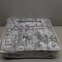 8x10 Oriental Area Rug Blue, Vintage Floral Large Washable Printed Rug for Living Room Non-Slip Ultra Soft Bedroom Rug Tribal Traditional Farmhouse Carpet for Dining Room Office Home Dcor