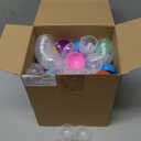 Sosation 150 Pcs 1.77 Inch Gumball Vending Machine Capsules Empty Round Capsules Plastic Containers Toy Supplies for Prizes Party Favors