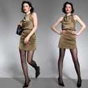 2 Pairs T-Crotch Sheer Tights for Women, 40D Rip Resistant Pantyhose for Women, Ultra Thin High Waist Stockings