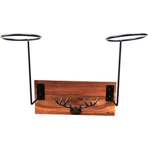 Cowboy Hat Rack Wall Mounted Cowboy Hat Rack, Upgraded Western Style Cowboy Hat Rack Wall Rack, Used For Hanging Hats, Jackets, And Keys, Used For Displaying And Storing Iron Hat Hooks (Farmhouse)
