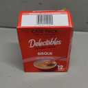 Delectables Lickable Treat Bisque Wet Cat Treat with Real Tuna & Salmon, Food Topper, Hydrating, Grain-Free, No Fillers, No by-Products, No Added Preservatives, 1.4oz Pouch, 12ct, Best By: APR 09 2026