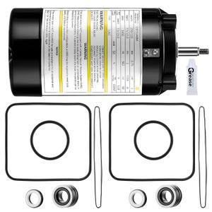 Ust1102 Pushglossy Pool Pump Motor 115/230V 1 Horsepower Replacement Motor Single Speed 60HZ with O Ring Seal Repair Kit Compatible with Swimming Pool Pumps