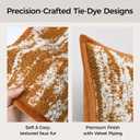 a moment Throw Pillow Covers 20x12 Inch Set of 2, Soft Textured Decorative Tie-Dye Style Cushion Covers, Modern Boho Farmhouse Home Decor Pillow Cases for Couch, Bed, Living Room,Burnt Orange