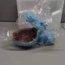 aboxoo Hippo Statue Home Resin Hippopotamus Figurine Fun Candy Dish,Key Bowl,Big Mouth Sculpture Table Art Decoration Sundries Container Storage Box (Light Blue)