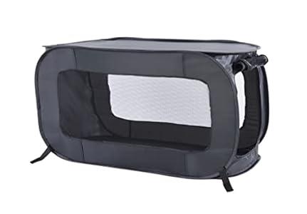 Beatrice Home Fashions Portable, Collapsible, Pop Up Travel Pet Kennel, 36" L x 21" W x 21" H, Black