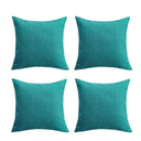 Set of 4 Light Green Throw Pillow Covers Neutral Textured Linen Decorative Pillowcases 18x18 Inch, Farmhouse Rustic Outdoor Pillow Cover Square Accent Cushion Cases for Sofa Couch Home