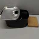 10L/2.64GAL Wireless Water Fountain for Cats Large Dogs for Multi-Pet Homes - Stainless Steel 4000mAh Battery Operated Automatic Pet Water Dispenser with Sensor, Quiet Flowing Bowl - Black