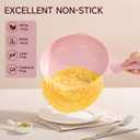 JEETEE Pink Pots and Pans Set Nonstick 23pcs, Healthy Kitchen Cookware Sets, Induction Cooking Set Pink Frying Pans, Saucepans, Saut & Griddle & Crepe Pan (PFOA Free)