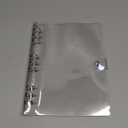 B5 Clear Soft PVC Round Ring Binders Dia 20mm 9-Ring Binder Cover with Snap Button Closure for Loose Leaf Journal Planner Albums DIY (B5-9 Holes(206x275mm))