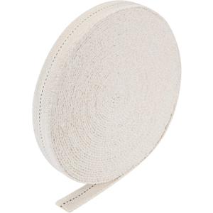 MECCANIXITY Oil Lamp Wick 7/8 Inch Flat Wide 32 Foot Cotton Lanterns Wick with Black Stitch for Kerosene Burner Lighting