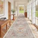 zesthome 3x20 Runner Rug Non Slip,Washable Hallway Runner Rug,Orange