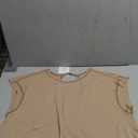 Kumufenc Women Short Sleeve Workout Shirts Open Back Tops Casual Yoga Y2k Athletic Gym Slouchy Crop Running Tees Size Small