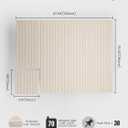 Bumusty Large Cork Board Alternative-48 x 36" Felt Bulletin Board Tiles, with 30 Pushpins, 70 Adhesive Tabs, Fine-Stripe 12-Pack, Cork Boards for Office Push Pin Board Felt Board-Oatmeal