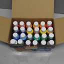 AnyMark Acrylic Paint Set, 24 Classic Colors with 10 Brushes, 2 fl oz/60ml Bottles, Art kit Painting Supplies for Adults Canvas, Rock, Wood