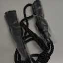 BEL AVENIR Curtain Tiebacks Handmade Holdbacks for Curtains Drape Decorative Tie Backs with Tassels(Black, 2 Pack)