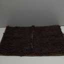 Ruilogod Microfiber Rectangle Shape Antislip Rug Area Carpet Dark Brown (id: af4 5ce ebd 854 a9b