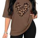 Ekouaer Pajamas 2 Piece Lounge Sets Ribbed Knit Matching Outfits T-shirt Biker Shorts Sleepwear Loungewear Sweatsuits, M