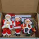 Funny Twerking Santa Toy,10.5in Jolly Twerking Booty Shaking Dancing Santa Claus with Music Singing Animated Christmas Sant-a Toys Christmas Birthday Gifts for Kids Aged 3-12 (3PCS) (1set)