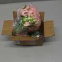 Mkono Peonies Artificial Flowers, Small Silk Flowers for Home Decor Indoor Fake Bouquet Faux Floral Arrangements Dining Table Centerpieces for Kitchen Party Decor Pink