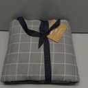 Eddie Bauer - Queen Bed Sheets, Cotton Flannel Bedding Set with Matching Pillowcases, Brushed for Extra Softness, Deep Pocket, Oeko-Tex Certified (Great Plains Plaid Grey)