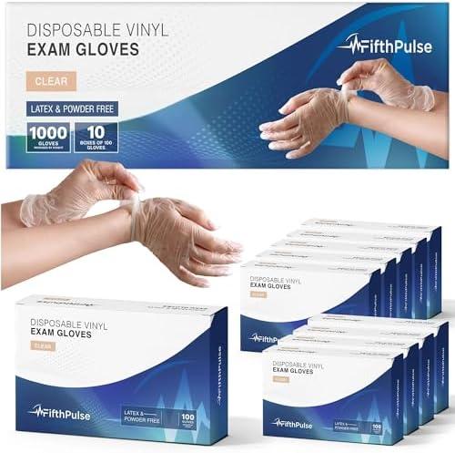 1000 Vinyl Gloves Disposable and Latex Free  3 Mil XSmall Clear Vinyl Gloves  Medical Gloves for Hospitals, Medical Facilities, Ambulances, and First Aid Kits 1000 Vinyl Gloves Disposable and Latex Free  3 Mil XSmall Clear Vinyl Gloves  Medical Gloves for Hospitals, Medical Facilities, Ambulances, and First Aid Kits