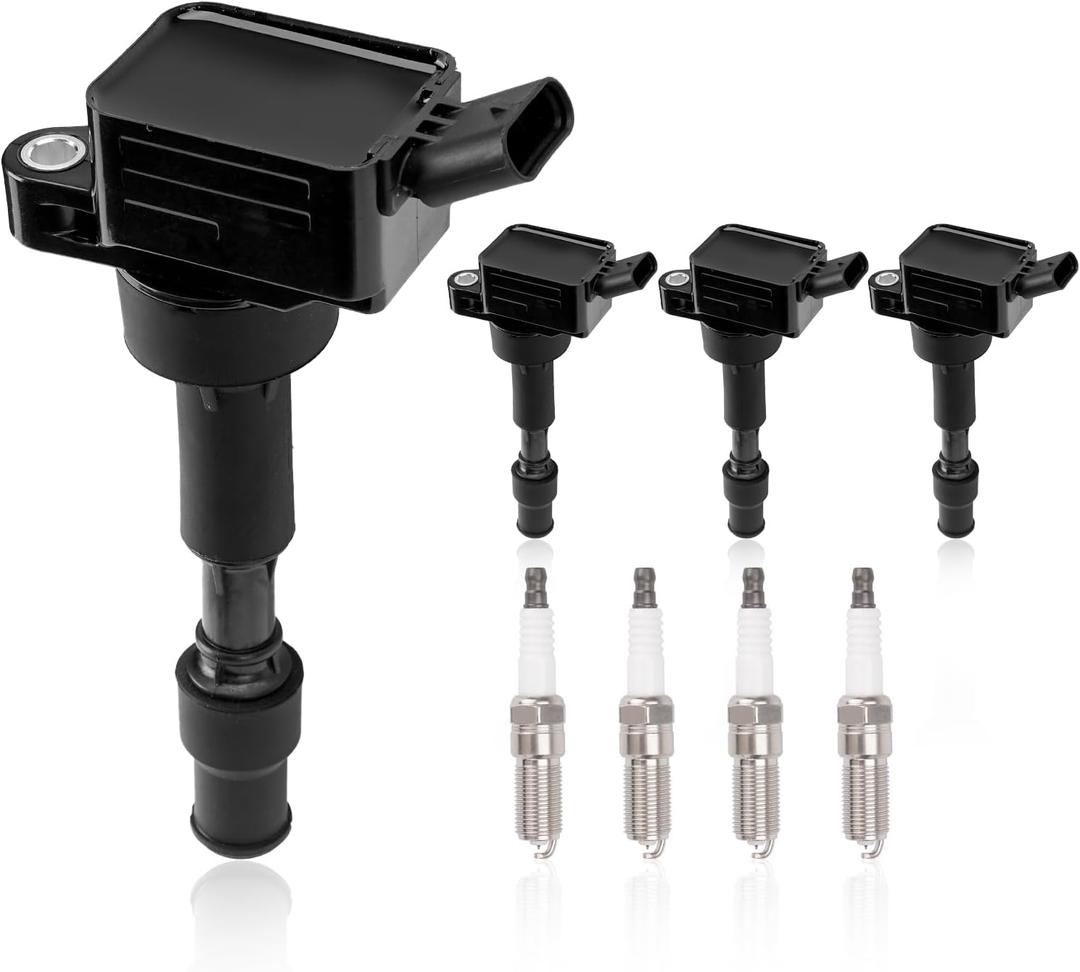 UF816 Set of 4 Ignition Coil Packs & Spark Plugs Compatible with 2016-2021 Hyundai Elantra Kona Sonata Hybrid Veloster Kia Forte Optima Hybrid Soul 2.0L Replace# 27300-2E601 49137 GN10877 UF816 Set of 4 Ignition Coil Packs & Spark Plugs Compatible with 2016-2021 Hyundai Elantra Kona Sonata Hybrid Veloster Kia Forte Optima Hybrid Soul 2.0L Replace# 27300-2E601 49137 GN10877