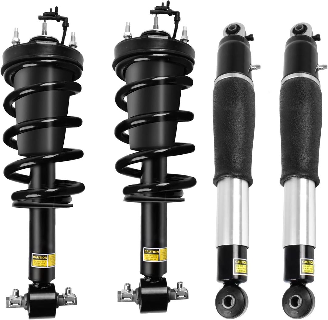 4PCS Front & Rear Shock Absorber Strut Assemblies w/Magnetic 2015-2020 Cadillac Escalade ESV, for Chevy Suburban Tahoe Silverado, for GMC Yukon XL Sierra 1500, Replaces 84176631 84176675