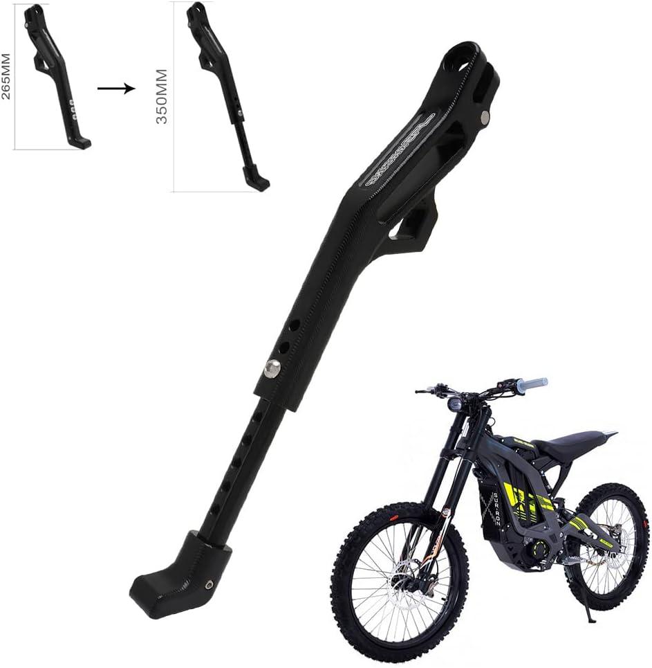 JFG RACING Sur Ron Kickstand,Motorcycle Kick Stand Side Aluminum Alloy CNC Adjustable for Surron Light Bee S/X Segway X160/X260 Talaria Sting Black