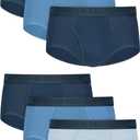 Hanes Men's Underwear Briefs Ultimate Comfortsoft Moisture-Wicking Tagless Cooling Multipack (X-Large, Navy/Blue)