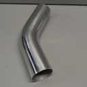 FGJQEFG 2 Inch 90 Degree DIY Custom Mandrel Exhaust Pipe Tube Pipe, T304 Stainless Steel, Universal Fit, 18.1 Inch End to End Length, 2'' OD Mandrel Bend Pipe