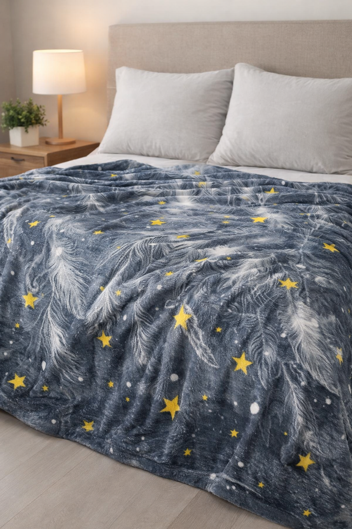 Lahome Christmas Blanket, Christmas Decorations Gifts for Women, Flannel Fleece Winter Holiday Blanket, Fluffy Cozy Soft Christmas Throws for Couch Sofa Bed, Christmas Tree Pattern, Gray, 50" X 60"