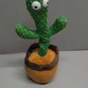 Pbooo Dancing Talking Cactus Mimicking Toy,Talking Repeat Singing Sunny Cactus Toy 120 Pcs Songs for Baby 15S Record Your Sound Sing+Dancing+Recording+LED