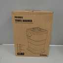 MFTEK 27L Towel Warmer for Bathroom, Foldable Heated Towel Warmers Bucket, Spa-Like Towel Heater with Timer, Auto Shut Off, Ambient Light, Fits Large Towels, Blankets, Bathrobes, Great Gift Idea