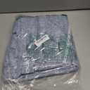 Horaldaily Blue Cotton Blend Tablecloth 6084 Inch Rectangular, Farmhouse Style, Wrinkle Resistant Washable Table Cloth, Hemstitched Embroidery Table Cover for Home