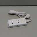 Cruise Essentials - Flat Plug Power Strip, Addtam 5 ft Ultra Flat Extension Cord with 6 Outlets Extender, No Surge Protector for Cruise Ship, Travel, Dorm, Home Office, ETL Listed