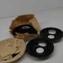 4 Pack Black Drip Pans, Compatible with Whirpool Kenmore Frigirate Stove Top Drip Bowls. Include 2 Pcs 6'' Range Replacement Drip Pans and 2 Pcs 8 '' Cooktop Drip Pans (Whirlpool)
