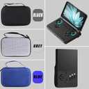 Hard EVA Carrying Storage Case Compatible with Retroid Pocket Flip 2 / Retroid Pocket Classic Retro Game Handheld Console Protective Travel Storage Box (Black)
