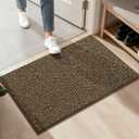 BEQHAUSE 2x3 Entryway Rug Indoor Door Mat Non-Slip Washable, Hallway Rugs Absorbent & Stain Resistant Hall Carpet Runner Rugs for Entryway, Front Door Floor Mats Laundry Room Rugs for Entry, Brown