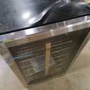 NewAir Beverage Refrigerator Cooler - 126 Cans Free Standing with Right Hinge Glass Door, Mini Fridge Beverage Organizer Perfect For Beer, Wine, Soda, And Cooler Drinks (Stainless Steel)