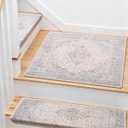 Brakki Bullnose Stair Treads for Wooden Steps, Non Slip Landing Mat, 1pc