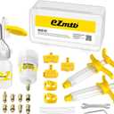 Brake Bleed Kit Bicycle Hydraulic Disc Brake Oil Mineral for Shimano, MAGURA, TEKTRO, SRAM Series Bike Brake Repair Tools, 2022 STD Metal joint