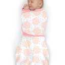 SwaddleDesigns 6-Way Omni Swaddle Sack for Newborn with Wrap & Arms Up Sleeves & Mitten Cuffs, Easy Swaddle Transition, Better Sleep for Baby Boys & Baby Girls, Heavenly Floral, Small, 0-3 Months